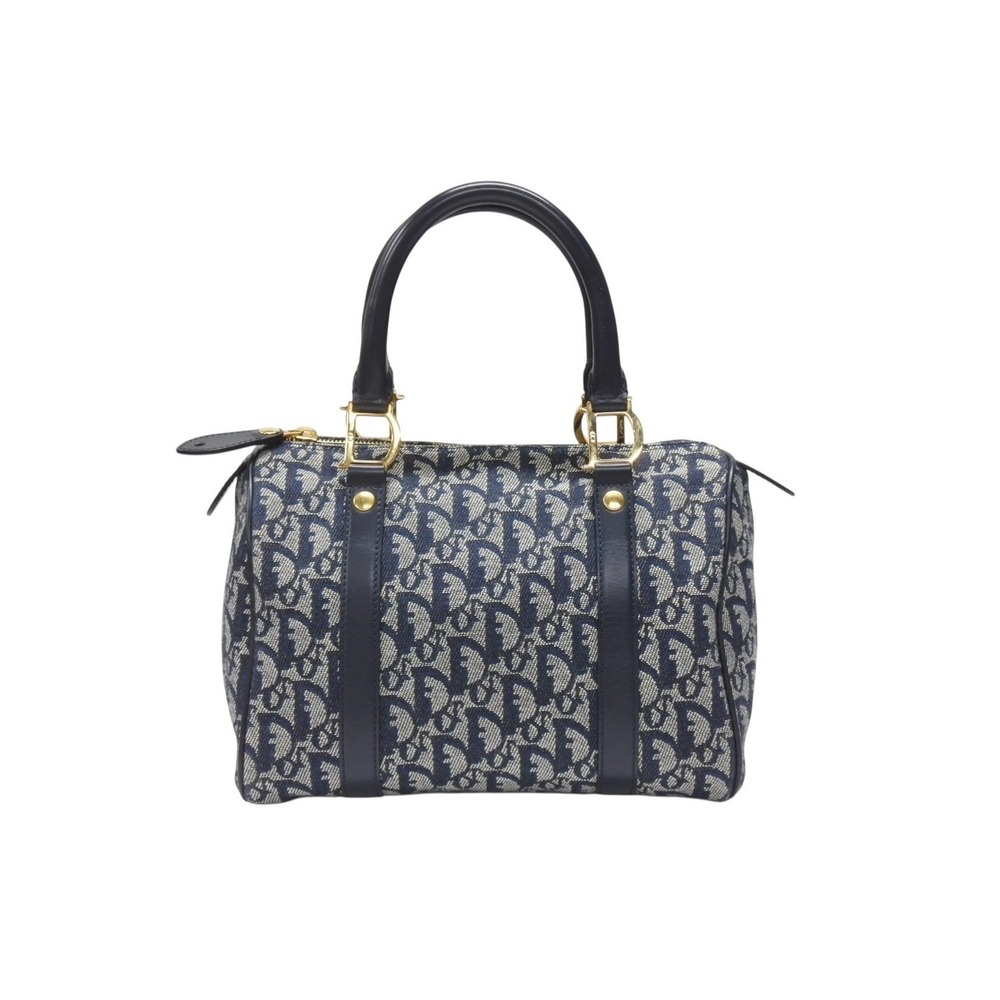 Christian Dior Speedy Trotter Handbag Navy Blue